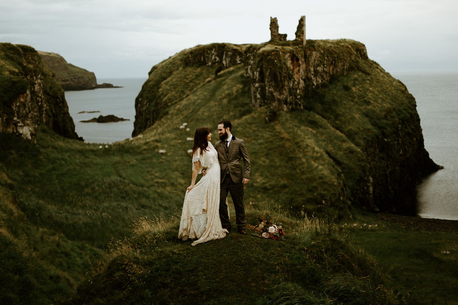 Elopement at Dunseverick Castle on Northern Ireland's Causeway Coast