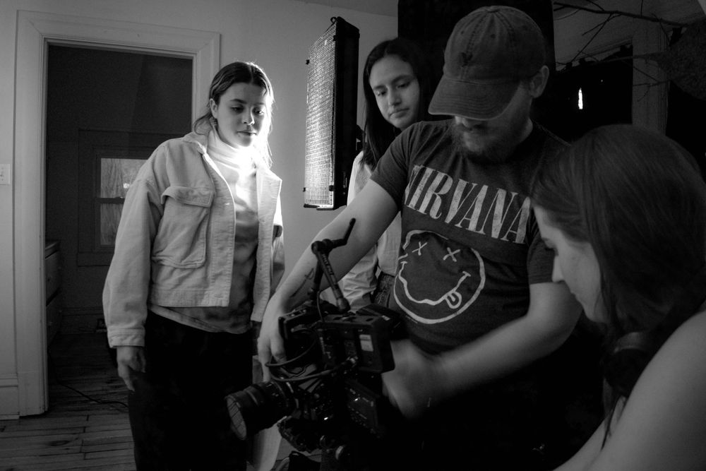Behind the scenes for Camila Casas' production, "flipped.", an indie film made with filmmakers based in Pittsburgh