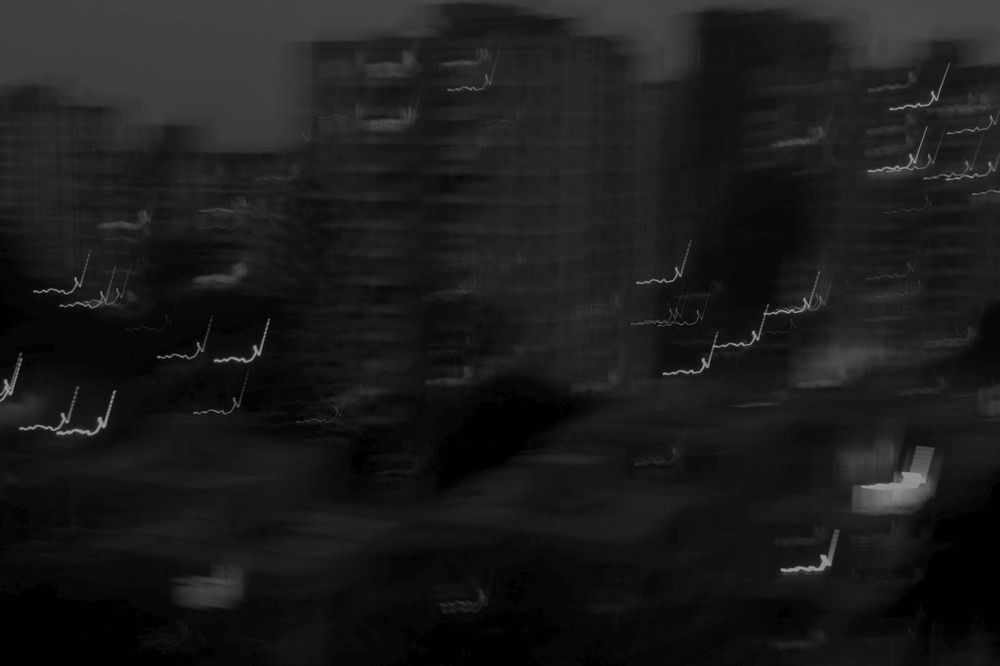Camila Casas experimental street photography captured the city lights and night life in Lima, Peru