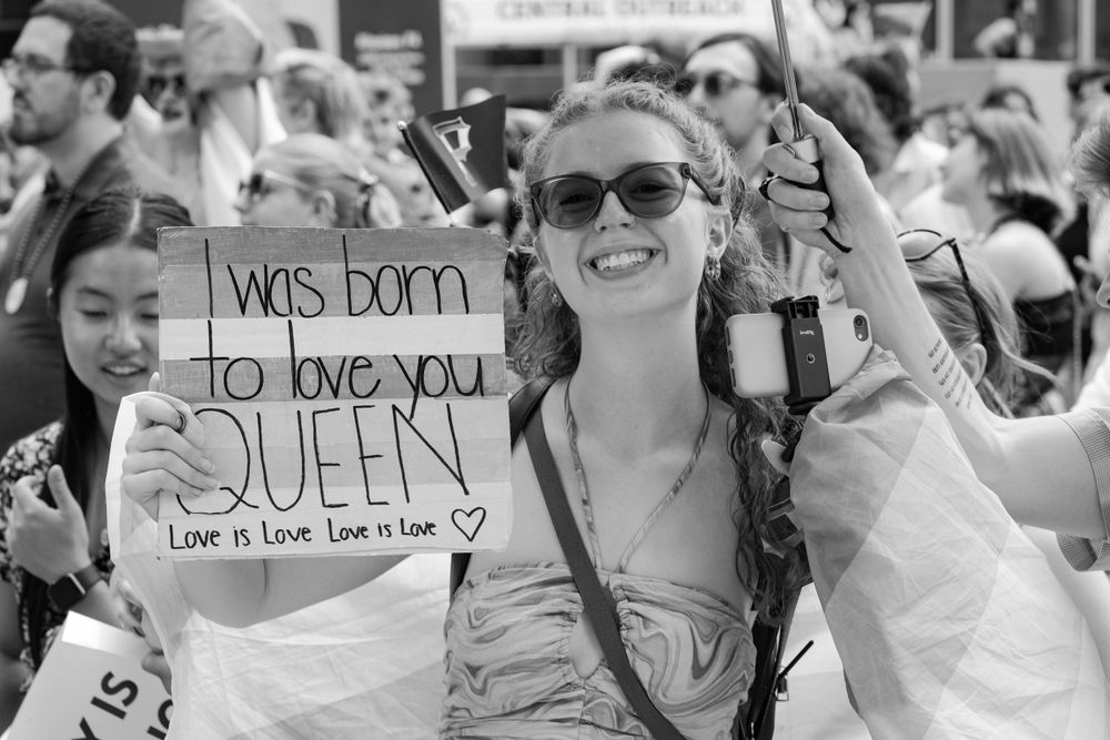 Camila Casas Creative captured the joy of the Pittsburgh Pride Parade with her black and white street photography