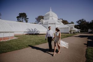 san francisco engagement session, conservatory of flowers engagement session, san francisco engagement photographer
