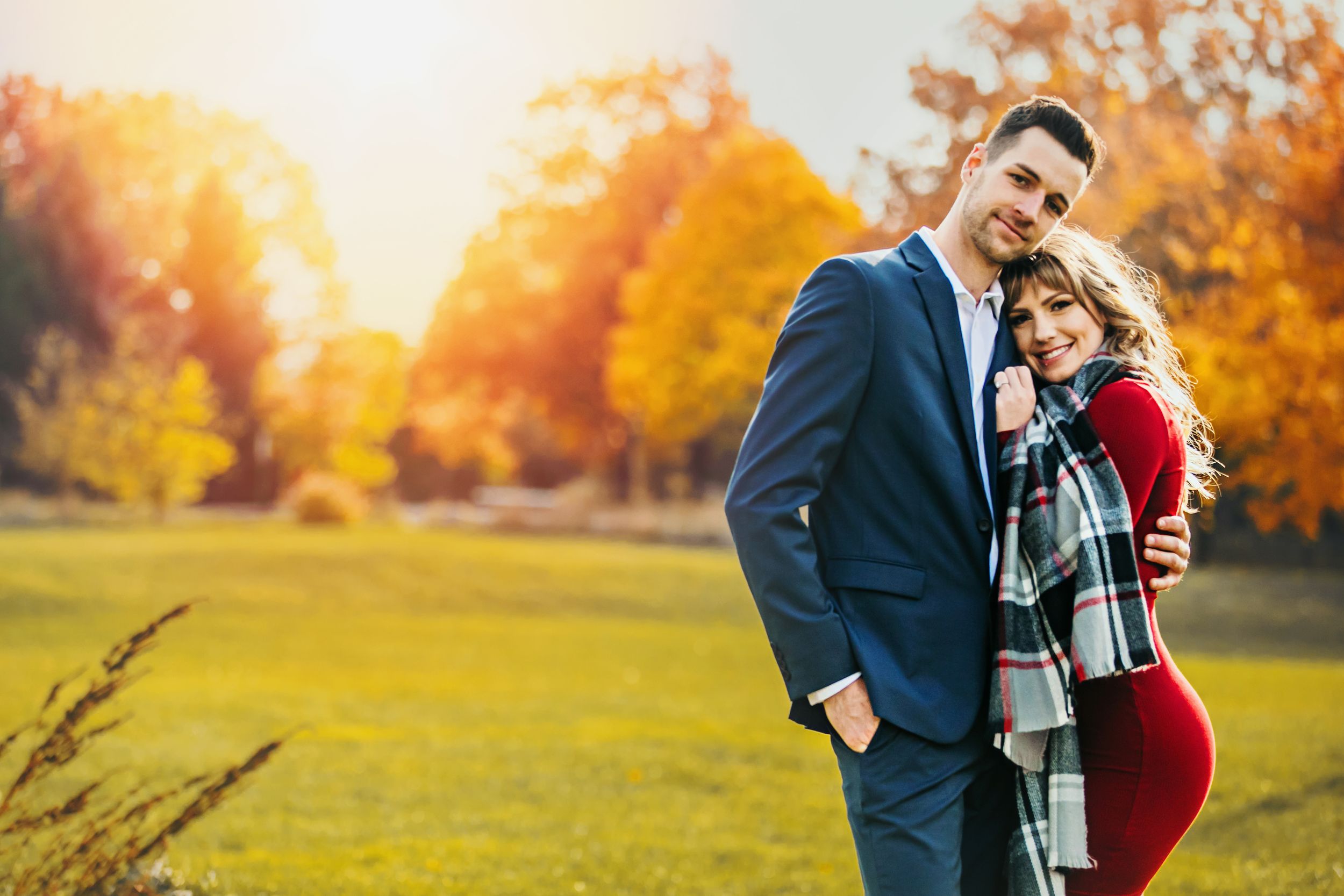 Fall engagement photos at Fanshawe Conservation Area London Ontario by photographer Shawn Van Daele