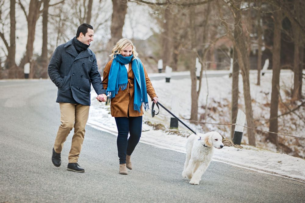 Winter Engagement Photos Arva Mill London Ontario Photographer Shawn VanDaele