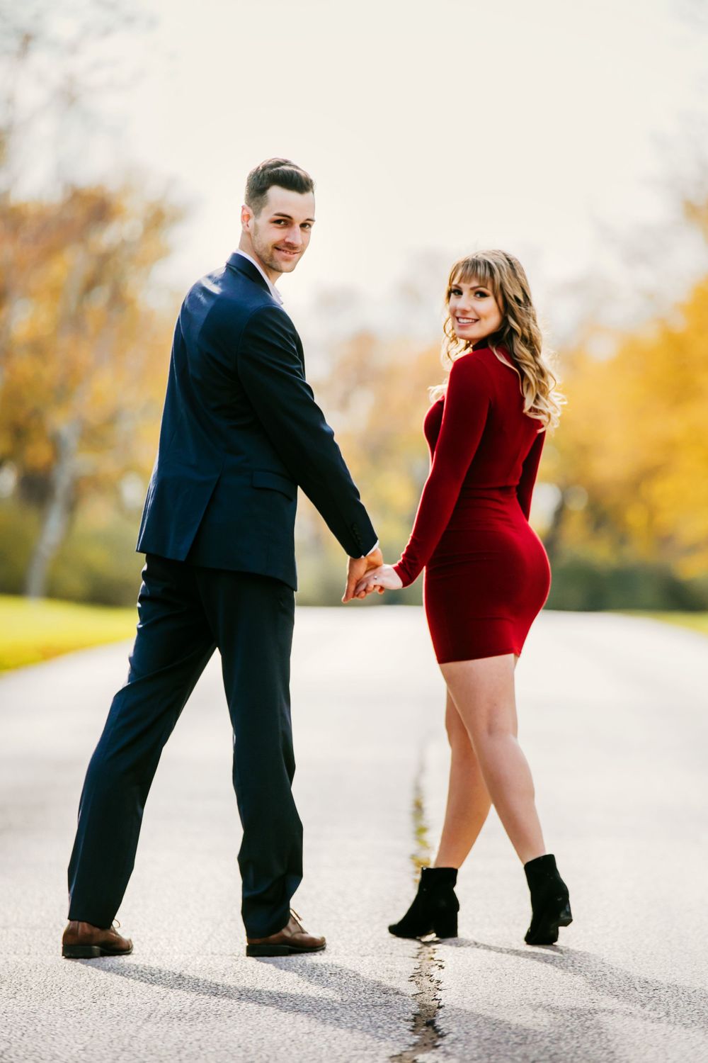 Fall engagement photos at Fanshawe Conservation Area London Ontario by photographer Shawn Van Daele