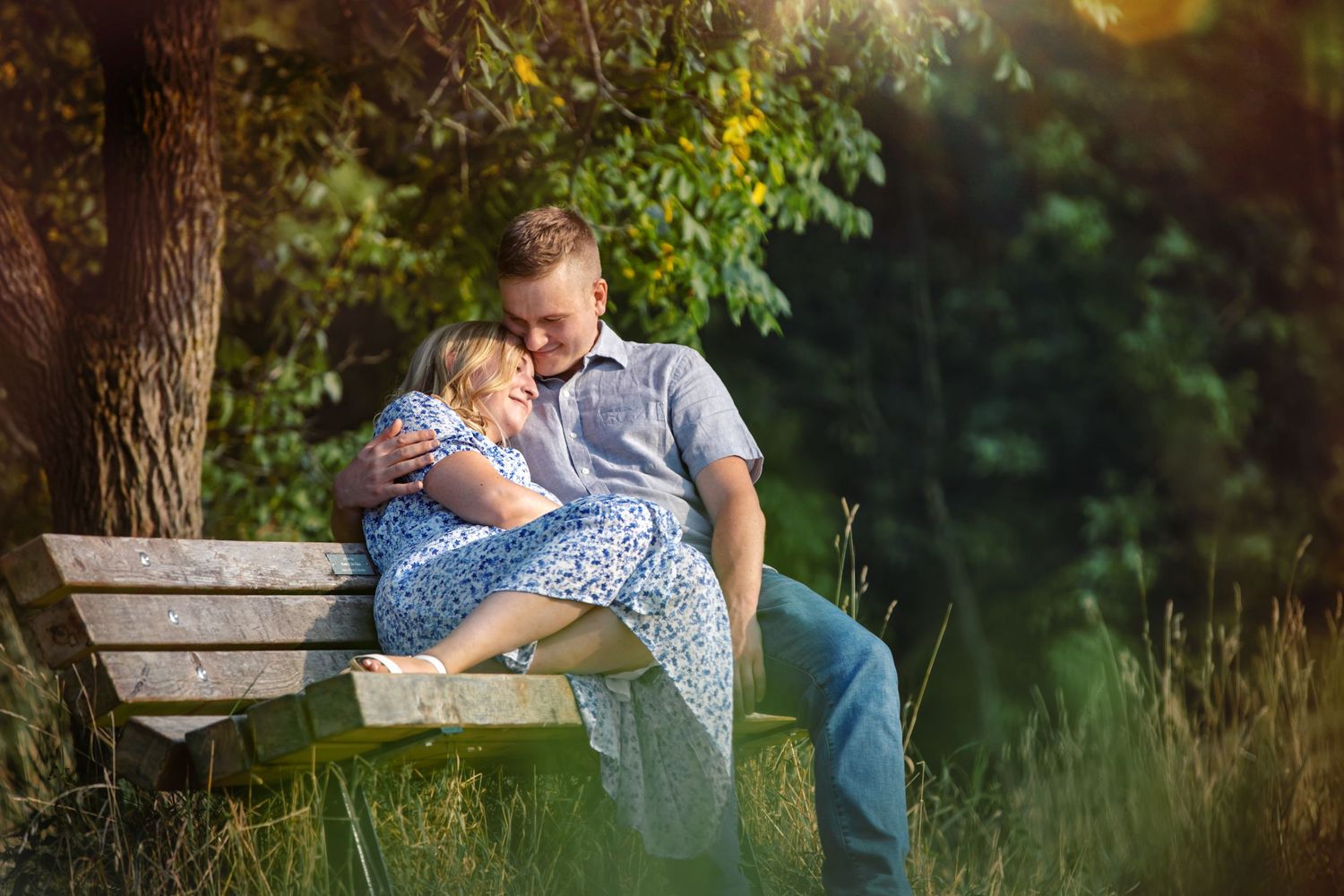 Dreamy summer engagement photos in Dundas and Ancaster Ontario by London wedding photographer Shawn Van Daele