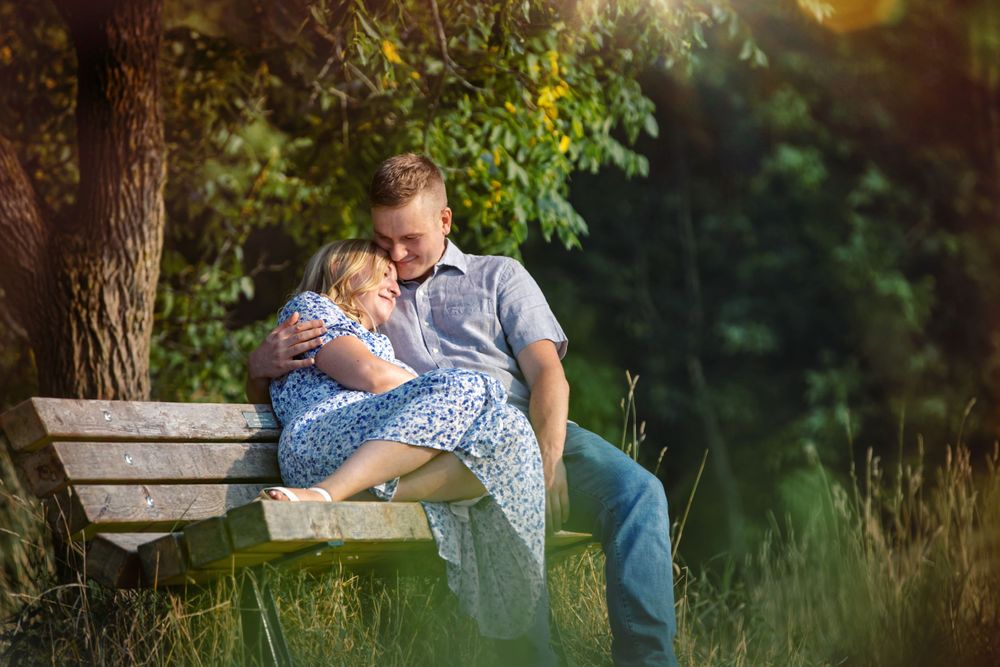 Dreamy summer engagement photos in Dundas and Ancaster Ontario by London wedding photographer Shawn Van Daele