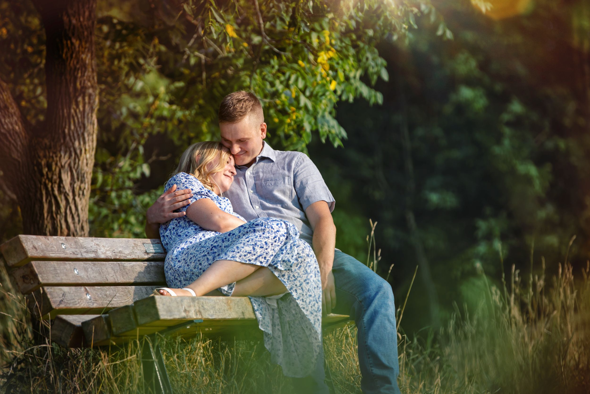 Dreamy summer engagement photos in Dundas and Ancaster Ontario by London wedding photographer Shawn Van Daele