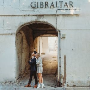 Gibraltar wedding portrait