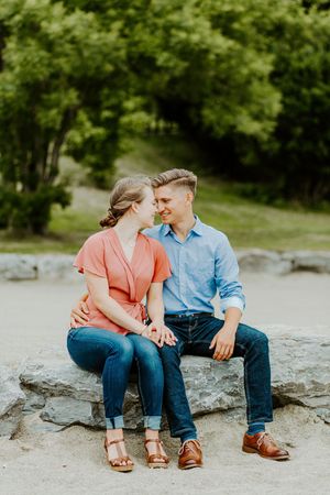 moody romantic engagement at long point state park katie graham photography traveling destination wedding photographer