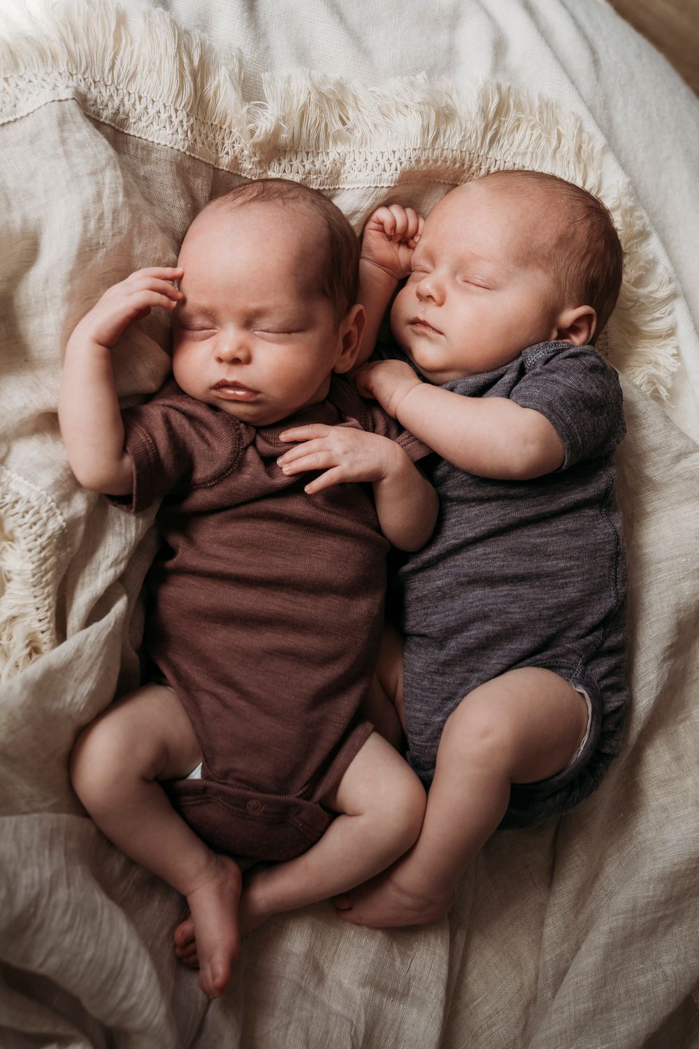 Natural unposed lifestyle twin newborn baby photographer auckland