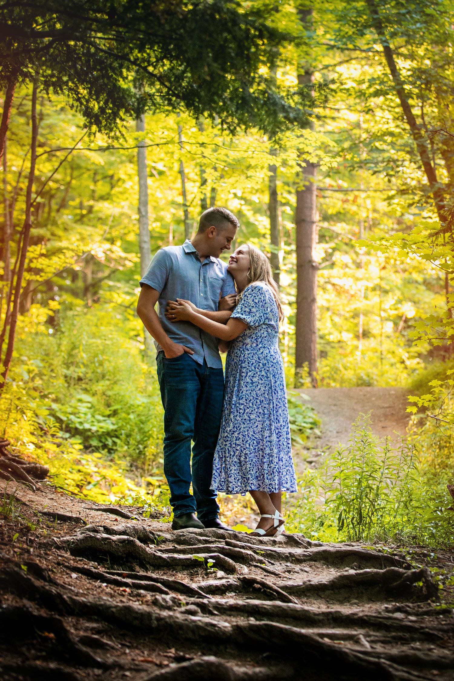 Dreamy summer engagement photos in Dundas and Ancaster Ontario by London wedding photographer Shawn Van Daele