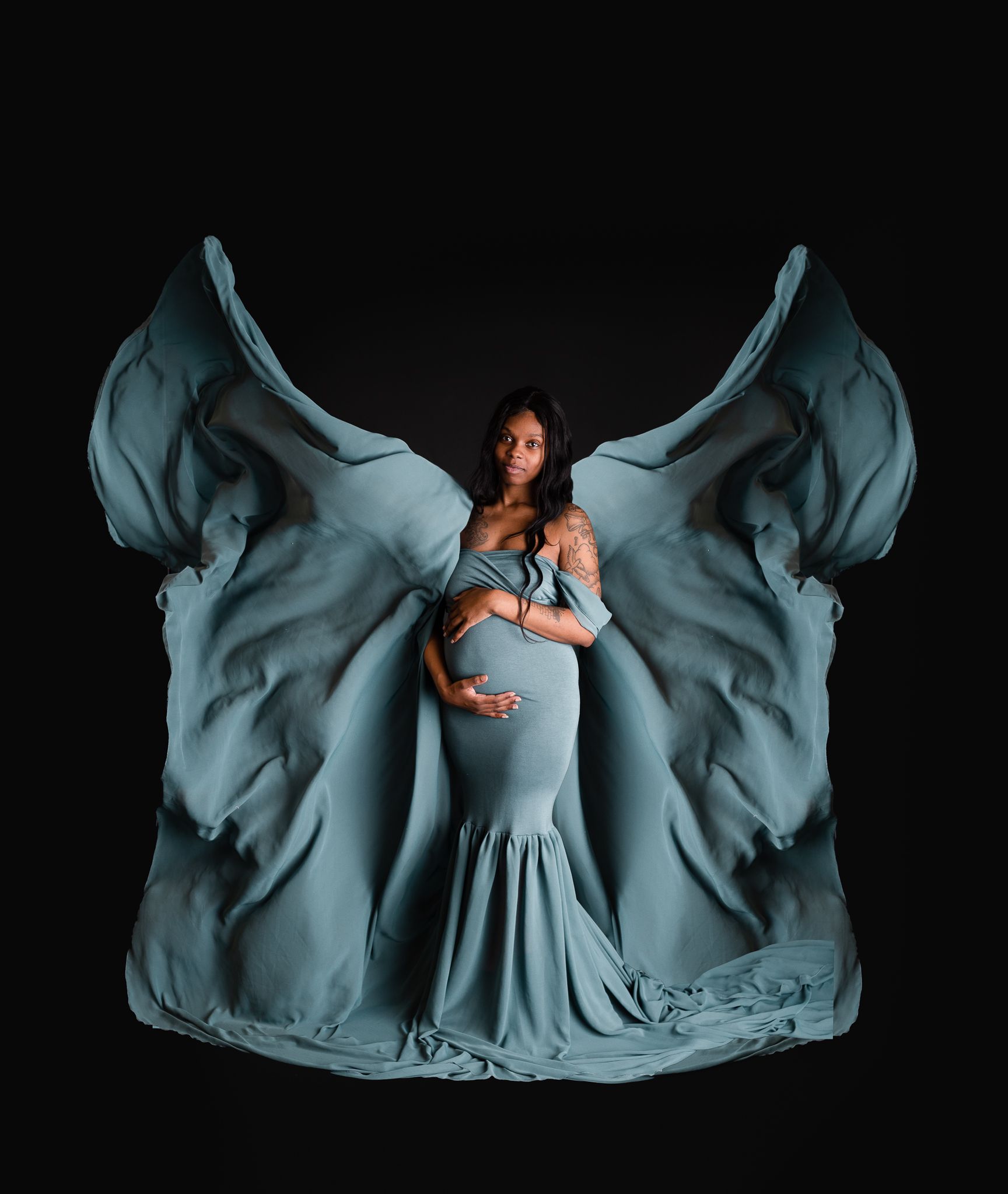 Maternity photography session in Battle Creek Michigan Butterfly