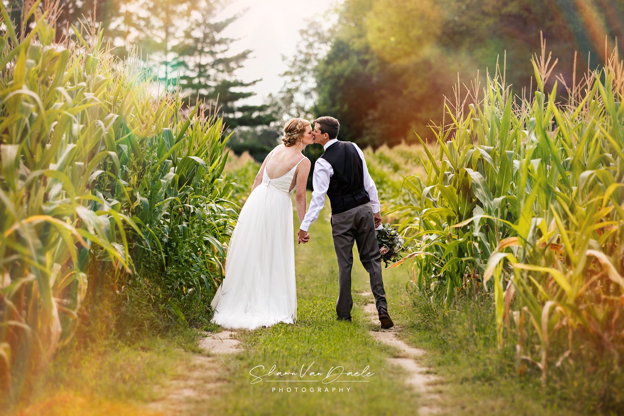 Charming rustic backyard wedding in Mount Brydges Ontario by London photographer Shawn Van Daele