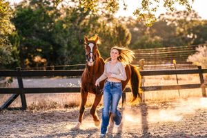 Sofia Keith and Red Devil photographed by Leigh Fields Photography