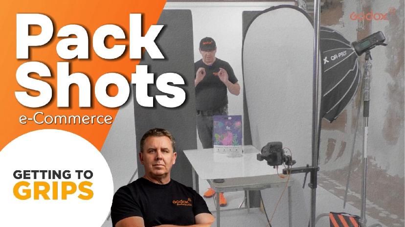 Behind the scenes photo of an ecommerce product photography setup with camera gear and lighting equipment.