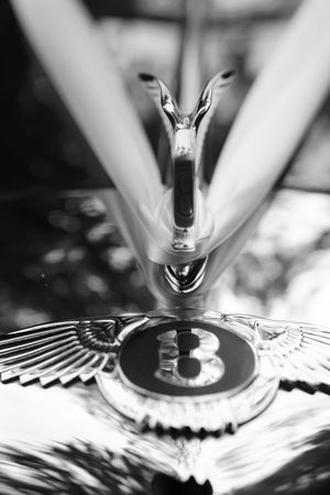 Black and white close-up series of a vintage fountain pen nib moving across paper, showing different writing angles.