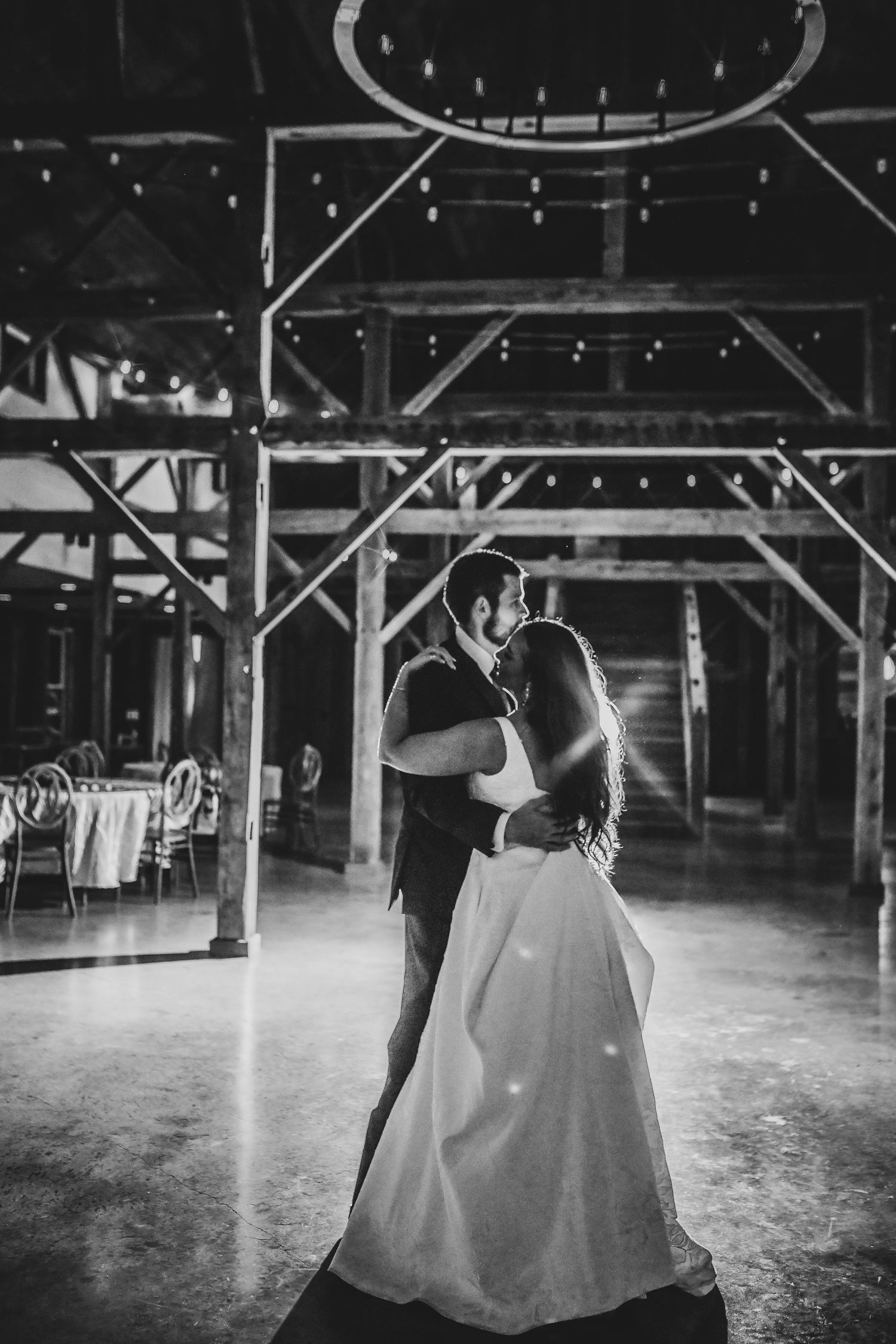 the bride and groom enjoy a private last dance at the madelyn wedding venue before their grand exit at the madelyn wedding venue