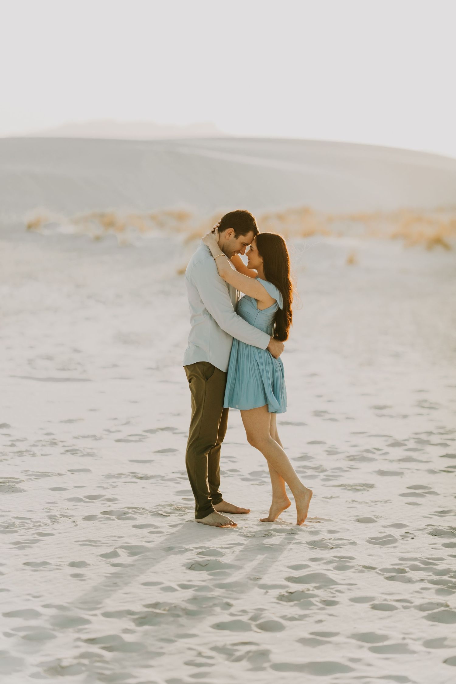 dreamy couples session at white sands park in new mexico