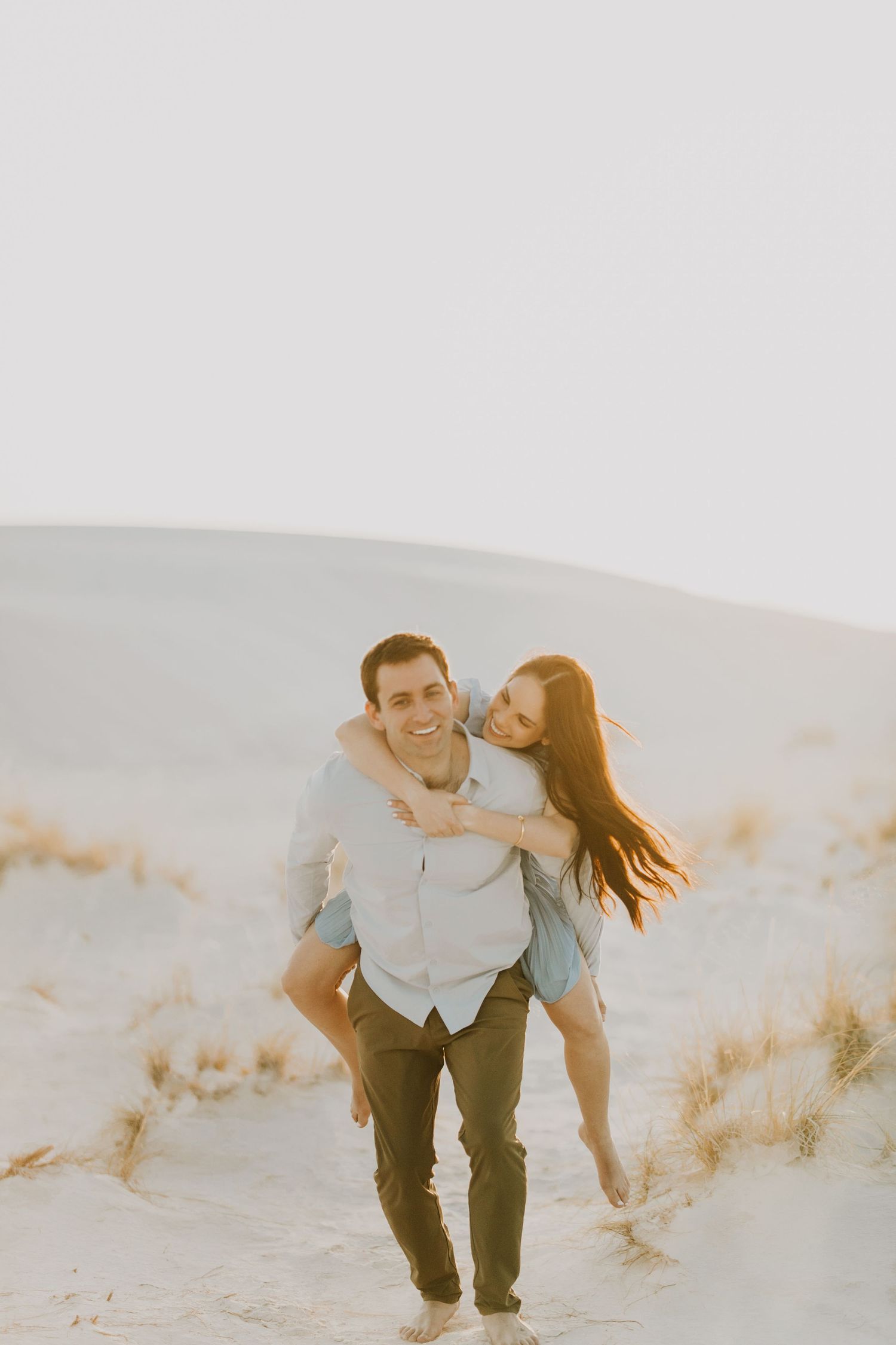 dreamy couples session at white sands park in new mexico