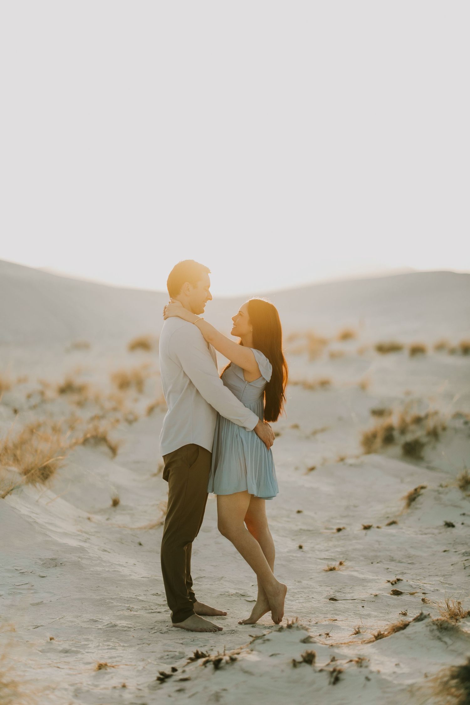 dreamy couples session at white sands park in new mexico