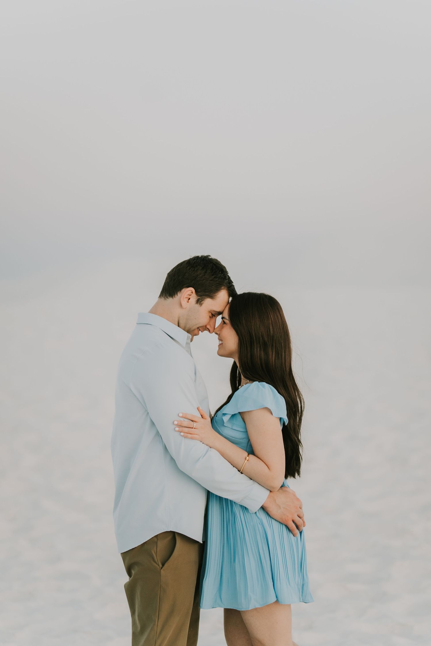 dreamy couples session at white sands park in new mexico
