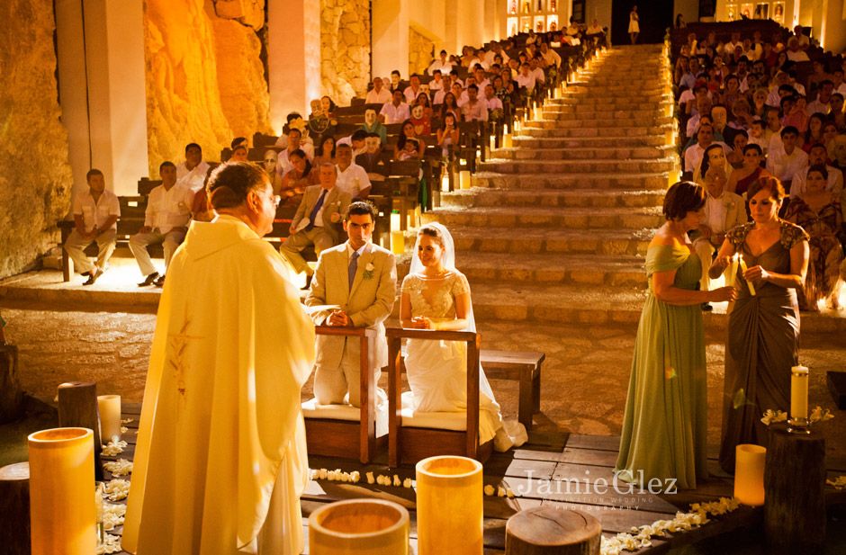 Xcaret chapel wedding photos 4