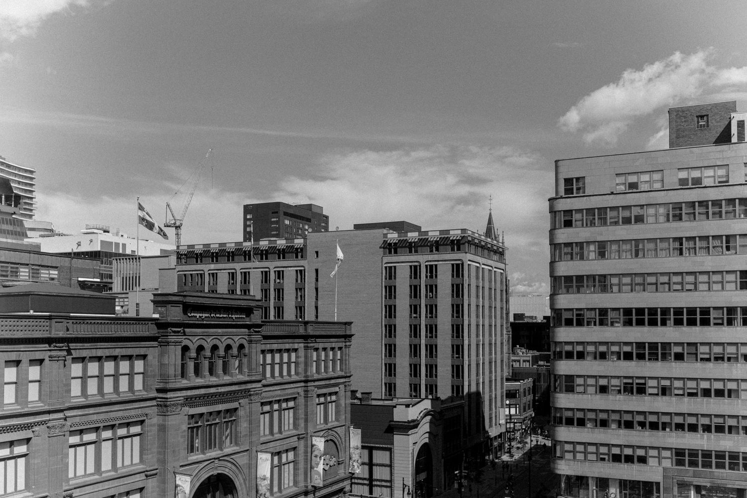 Hotel birks view from a room, quebec canada