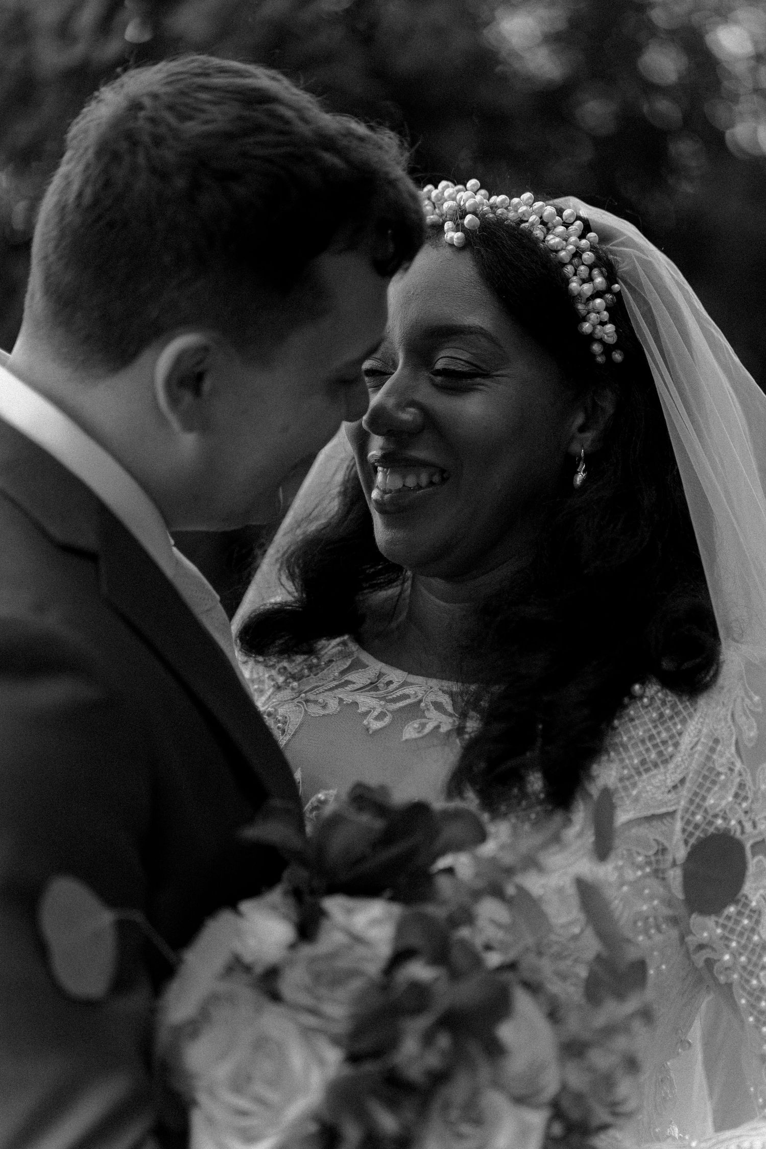 Bride and groom intimate wedding at l'ambroisie espace canal in montreal, quebec, canada.