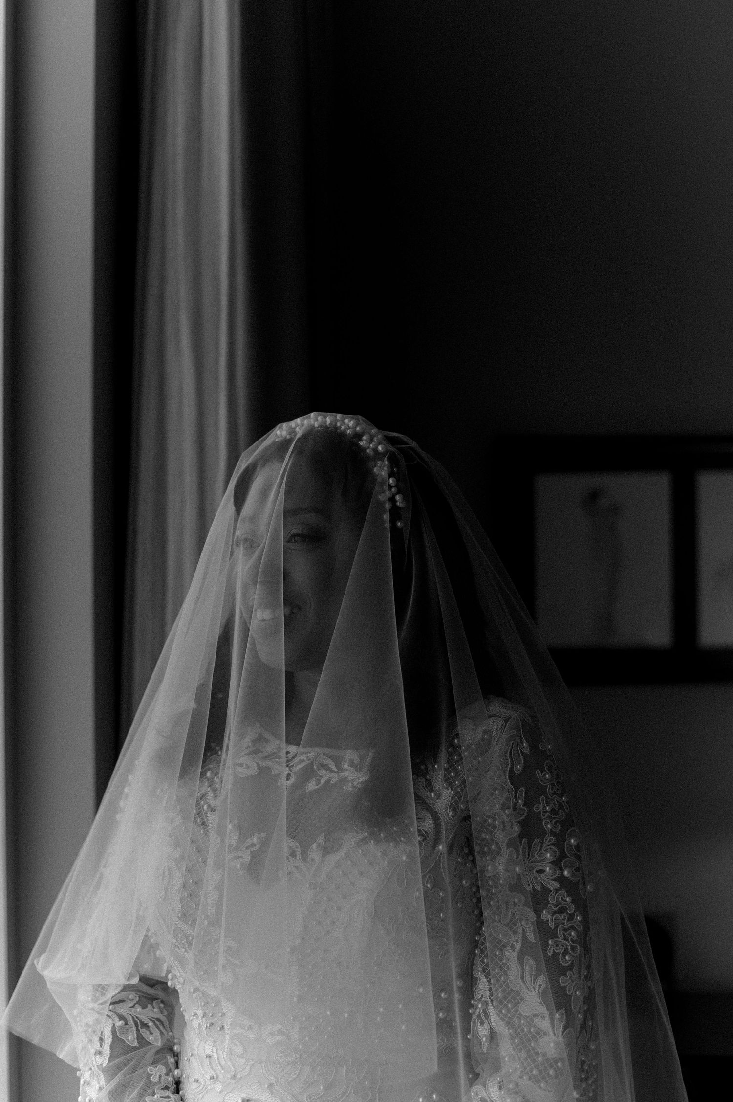 Bride and groom intimate wedding at l'ambroisie espace canal in montreal, quebec, canada.