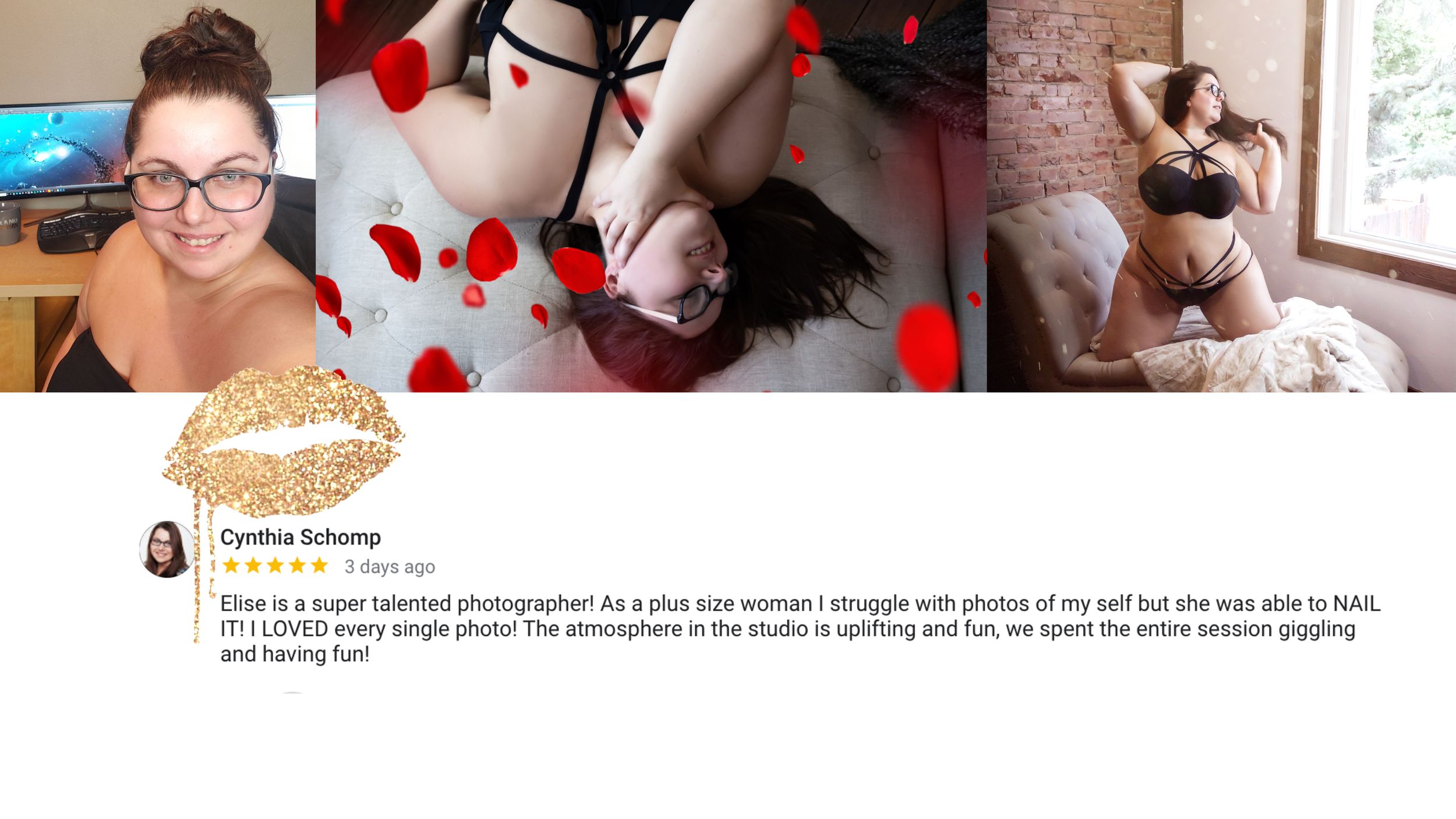 REVIEW OF BOUDOIR BY ELISE FROM A GORGEOUS PLUS SIZE CLIENT