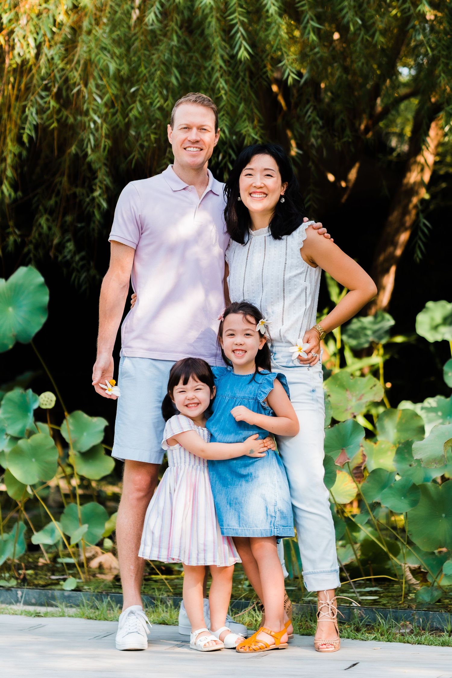 family portrait at the cloudgate theatre in taiwan