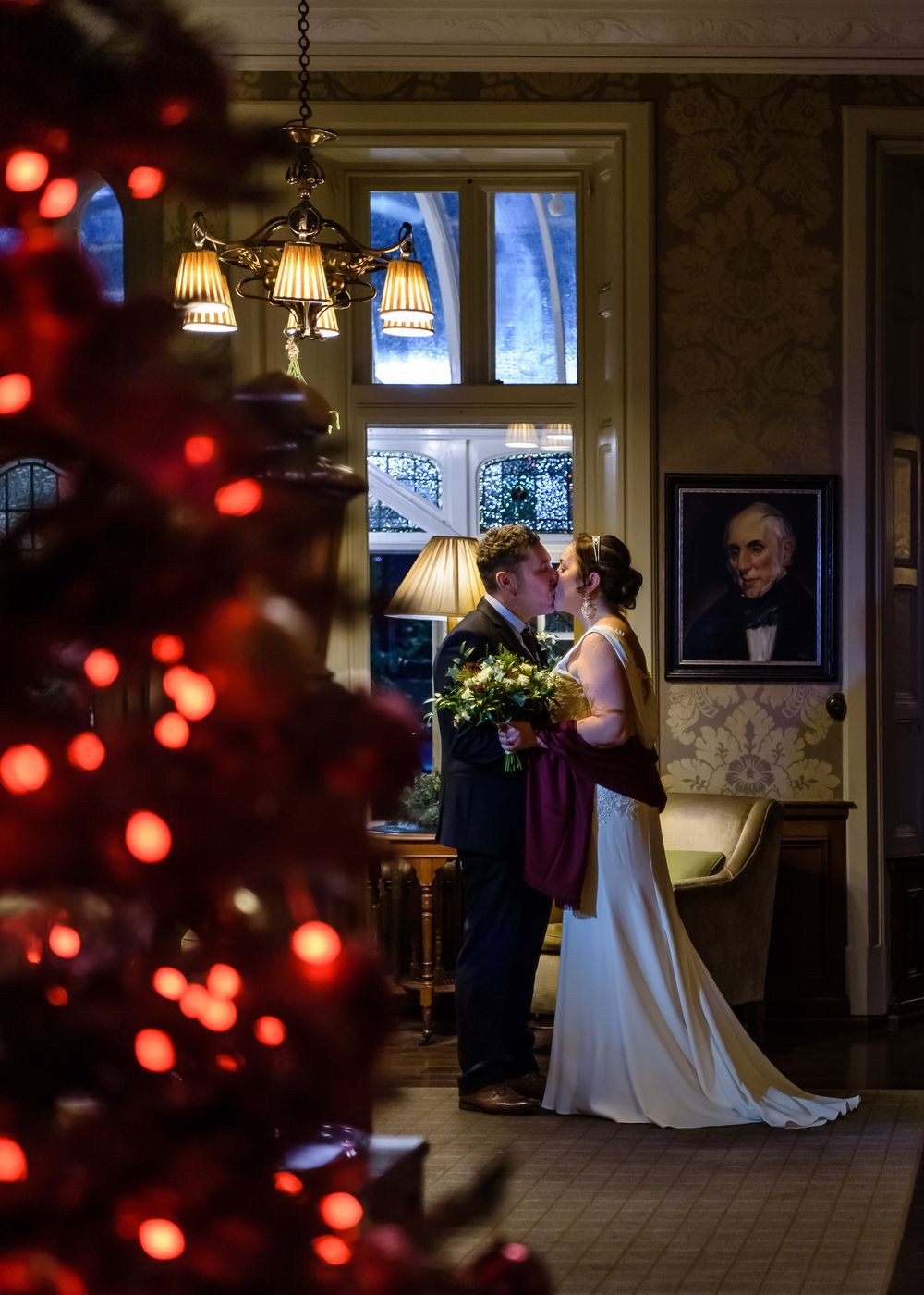Christmas wedding at Merewood Hotel in Cumbria