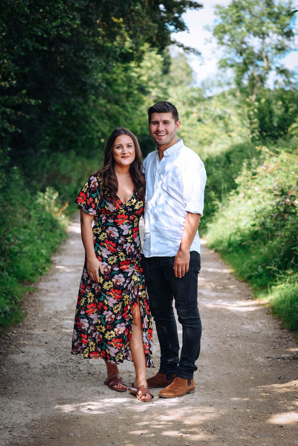 Engagement Photography by Zara Davis Photography, near Stroud, Gloucestershire in the Cotswolds in the shade