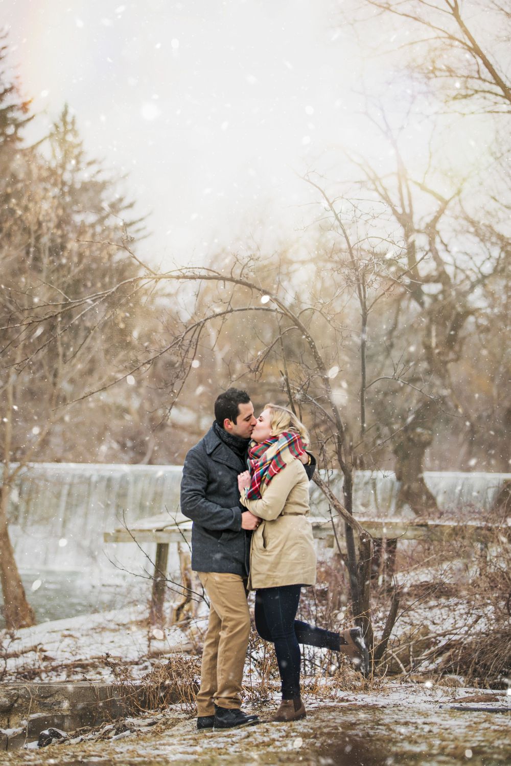 Winter Engagement Photos Arva Mill London Ontario Photographer Shawn VanDaele
