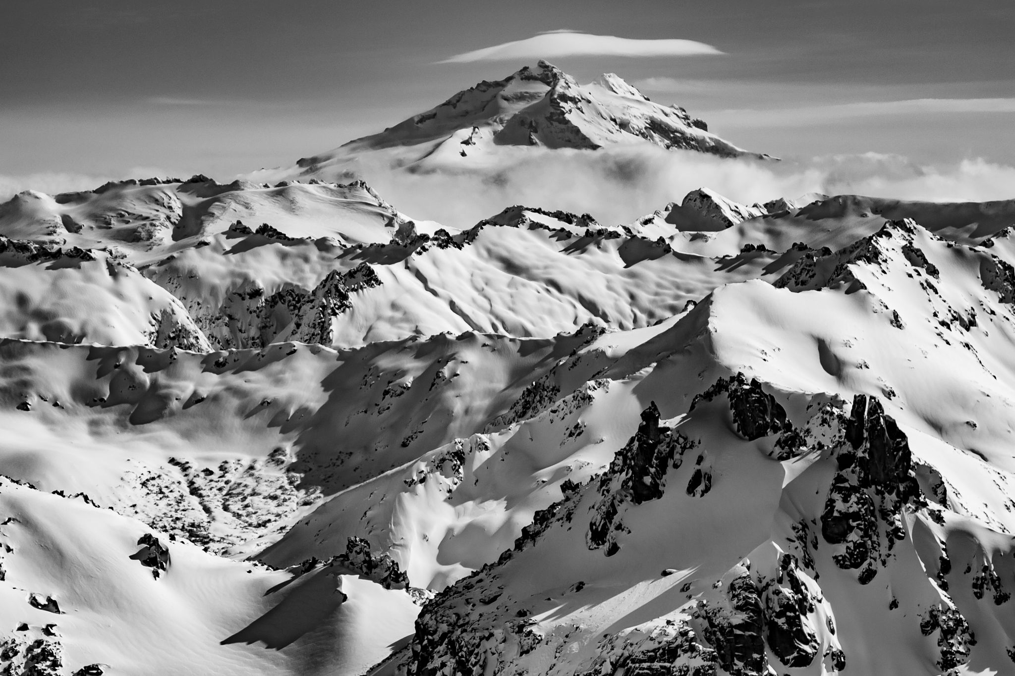 Volcano Tronador Andes Patagonia Argentina from Cerro Catedral in Bariloche art print the adventure photographers