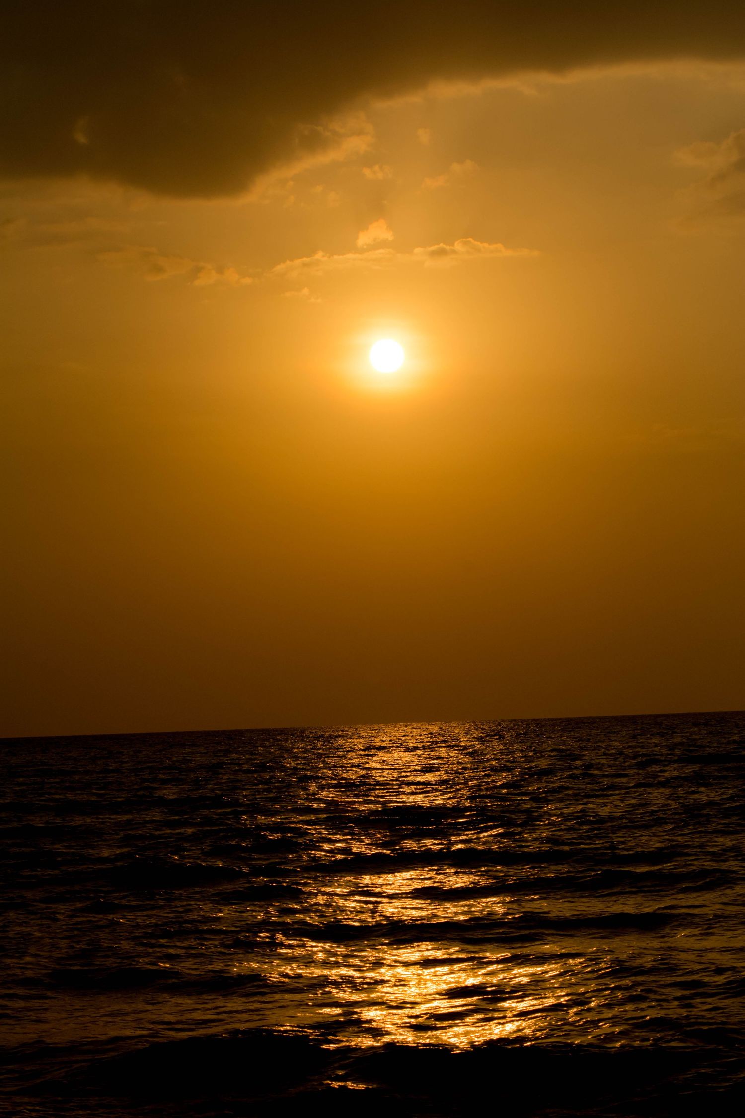 Sun set over the Andaman Sea on Thailands West coast