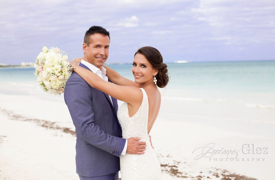 secrets maroma beach wedding photos 22