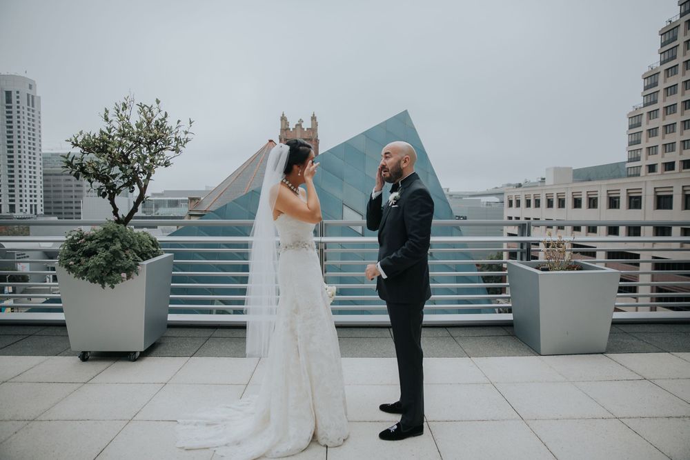 rebecca skidgle photography northen california napa wedding photographer first look bride groom san francisco romantic