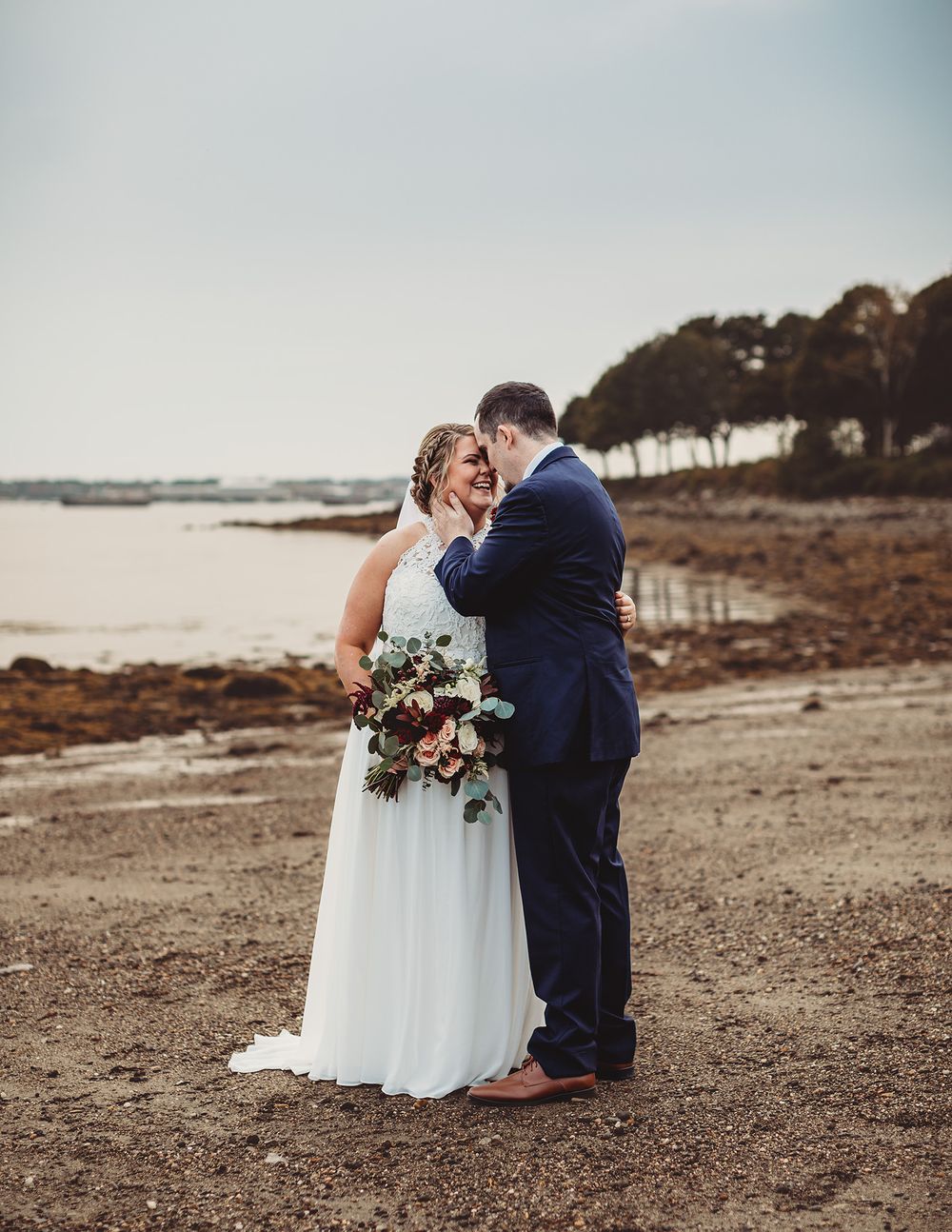 Professional wedding photo - bride and groom