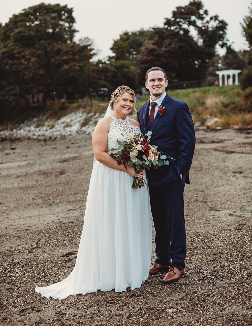 Professional wedding photo - bride and groom