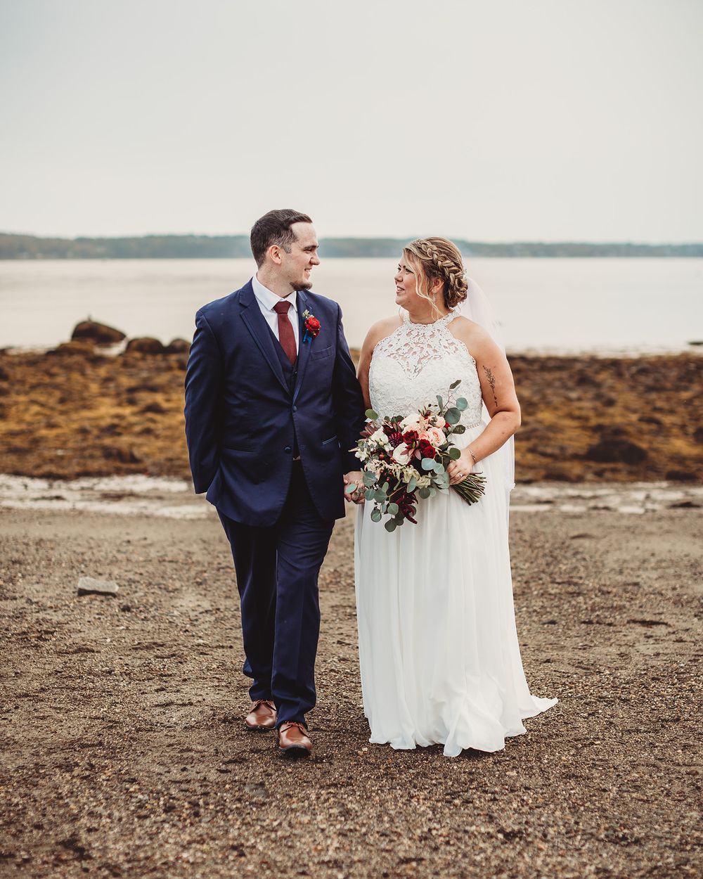 Professional wedding photo - bride and groom
