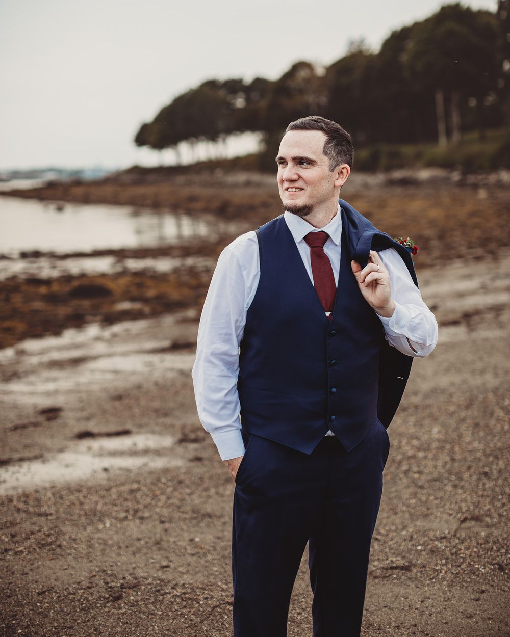 Professional wedding photo - groom