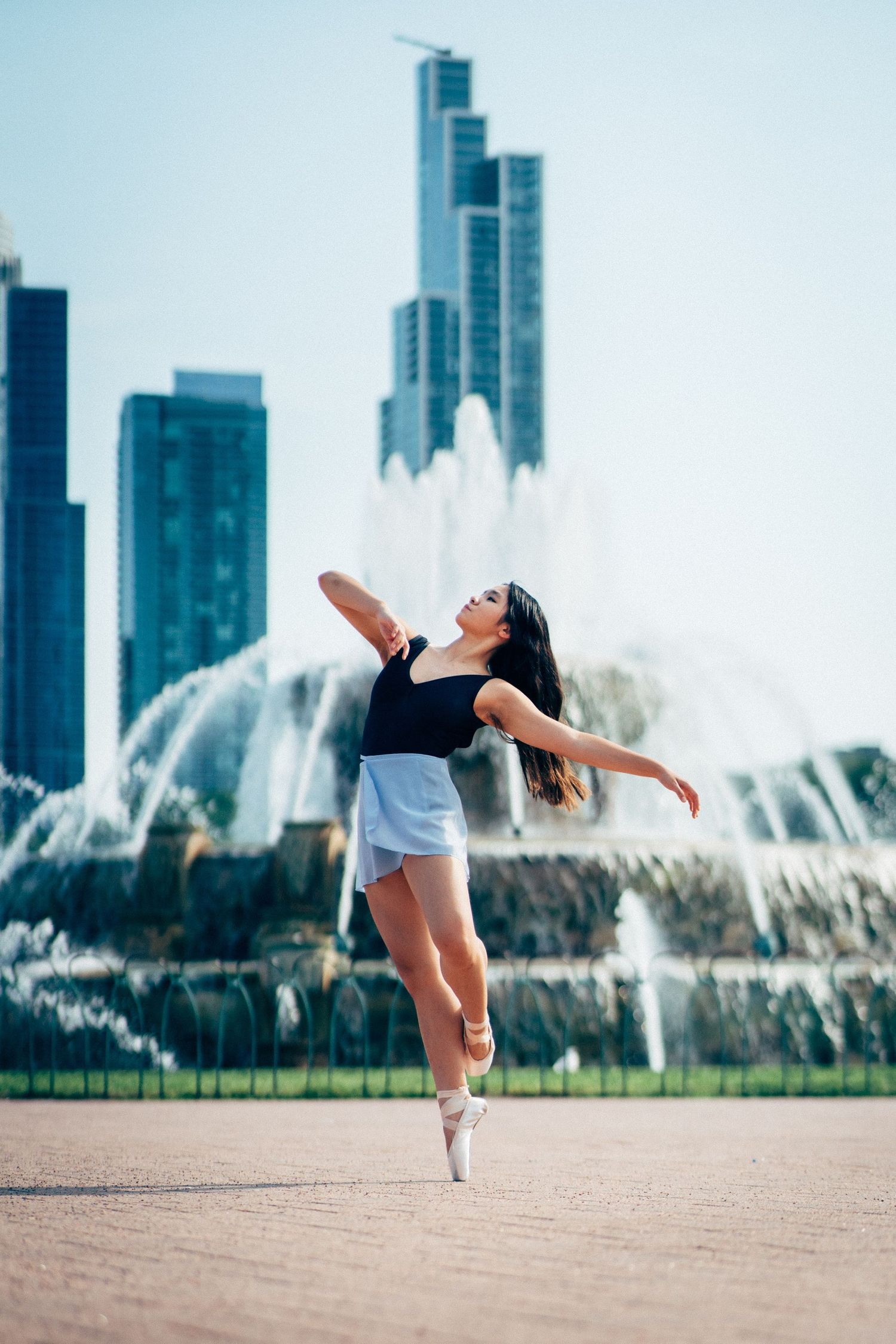 chicago dance photography ballet photoshoot buckingham fountain