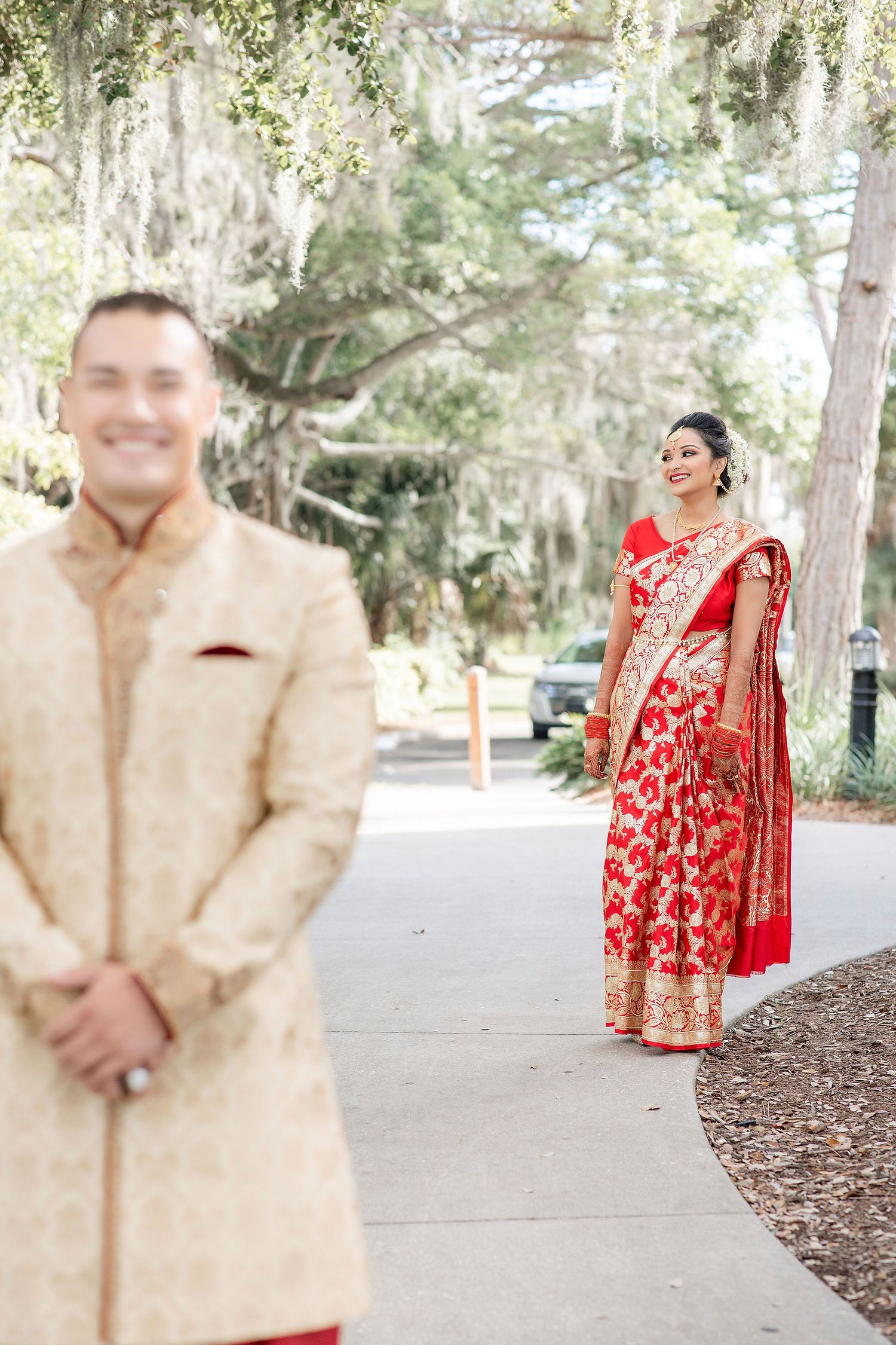 Indian Wedding at the Powel Crosley Estate First look