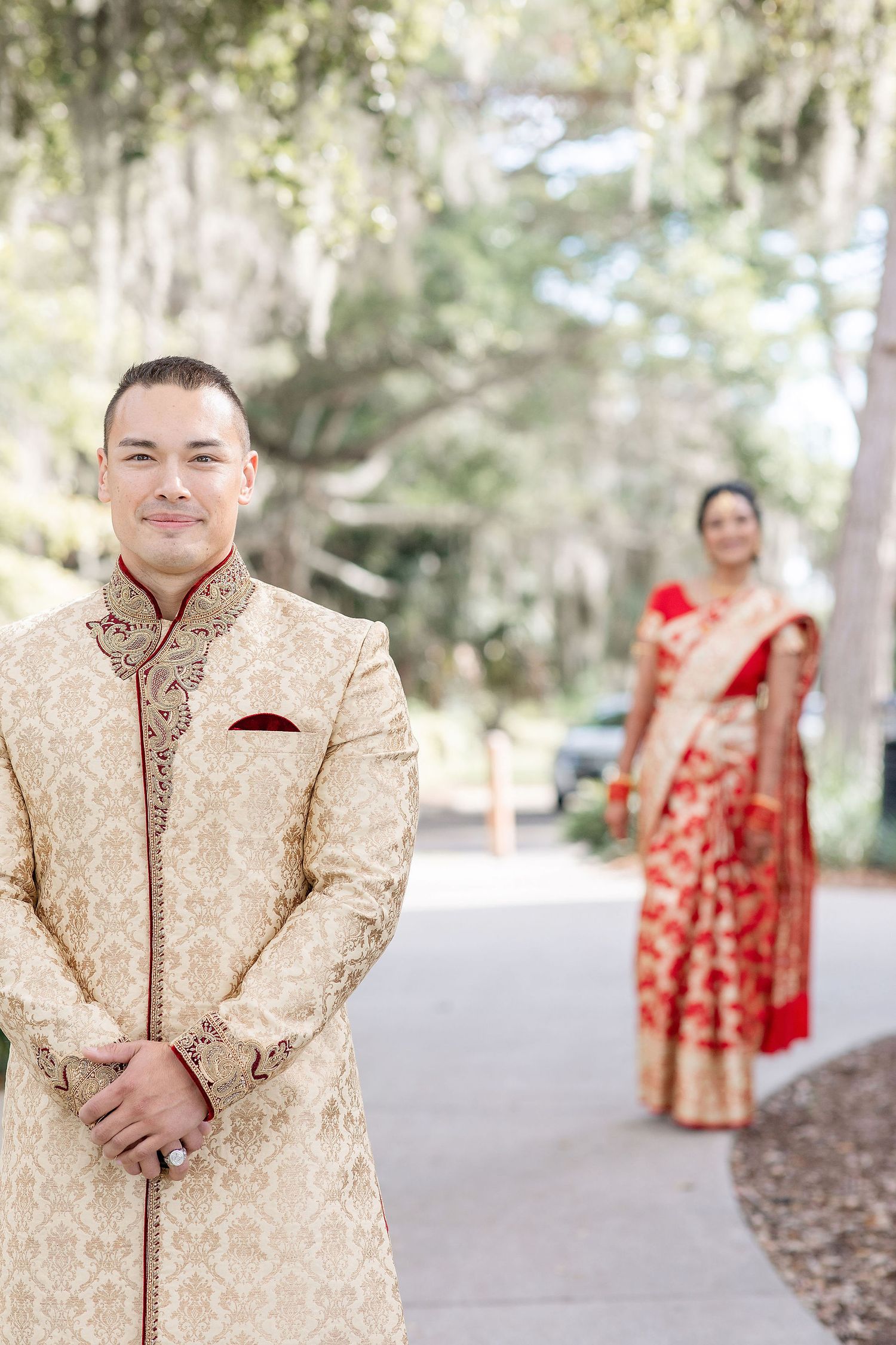 Indian Wedding at the Powel Crosley Estate First look