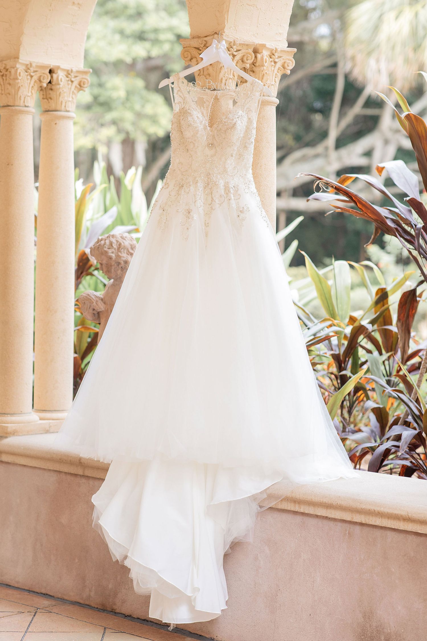 White Wedding Dress at the Powel Crosley Estate