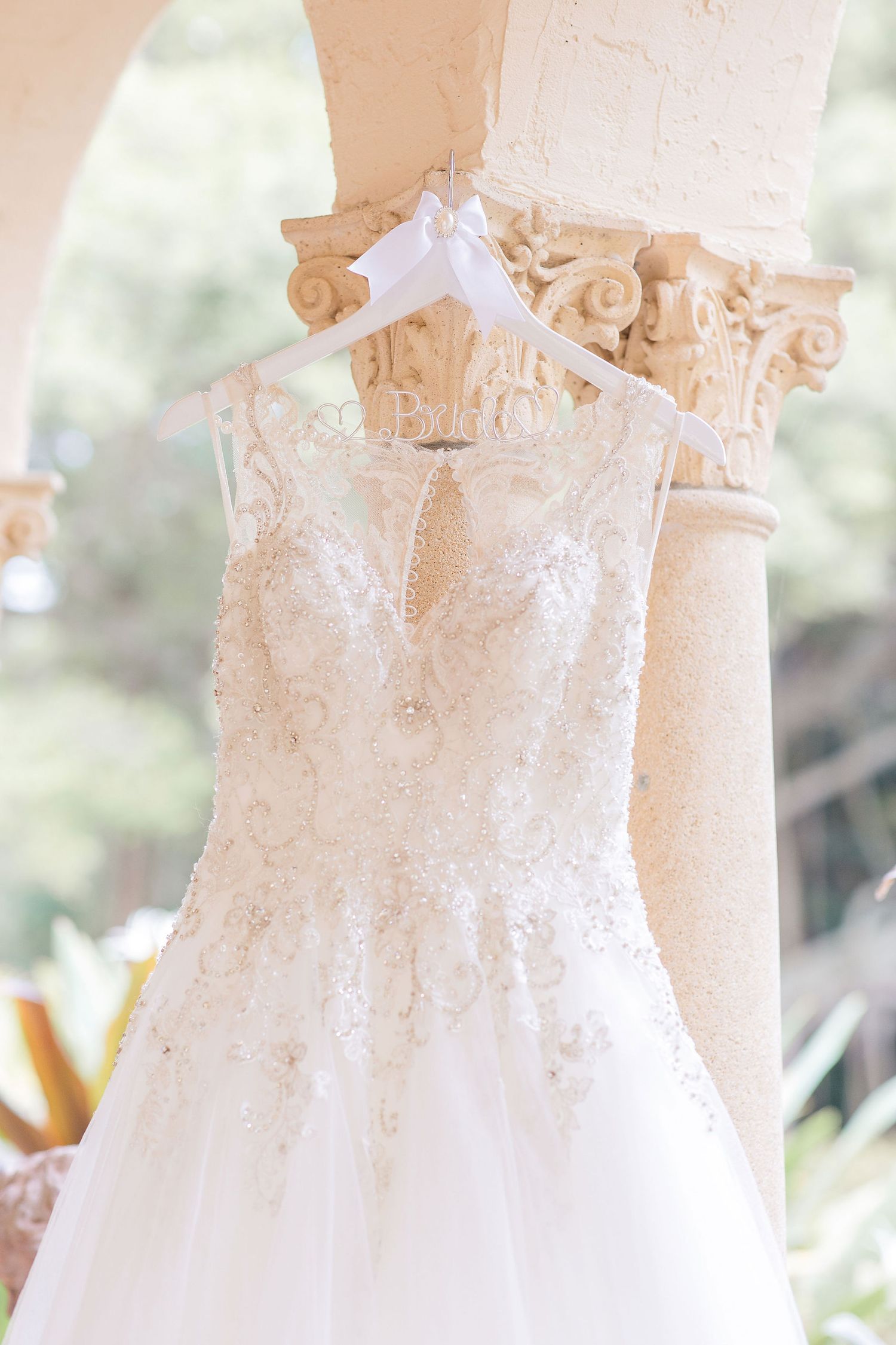 White Wedding Dress at the Powel Crosley Estate