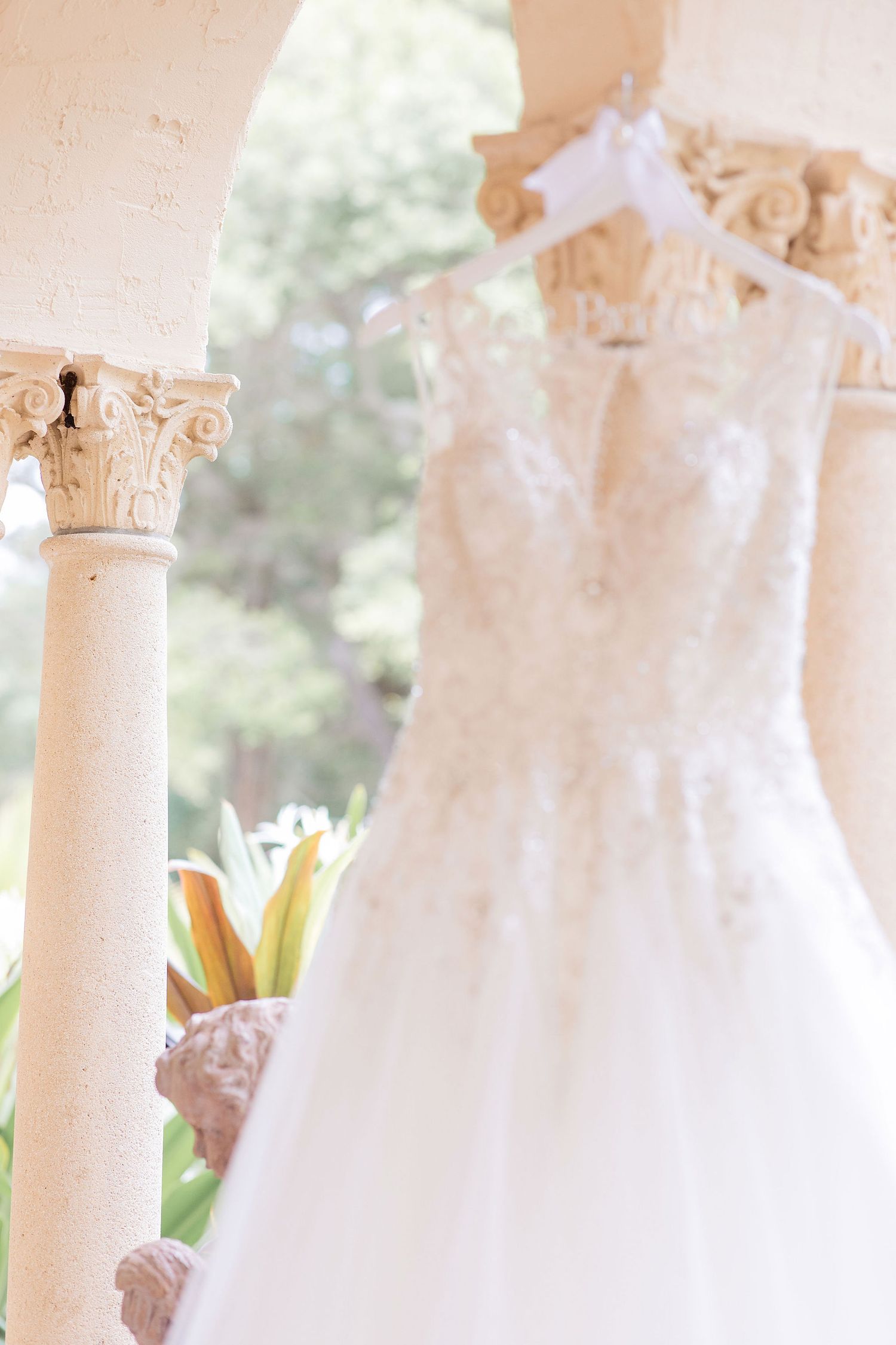 White Wedding Dress at the Powel Crosley Estate