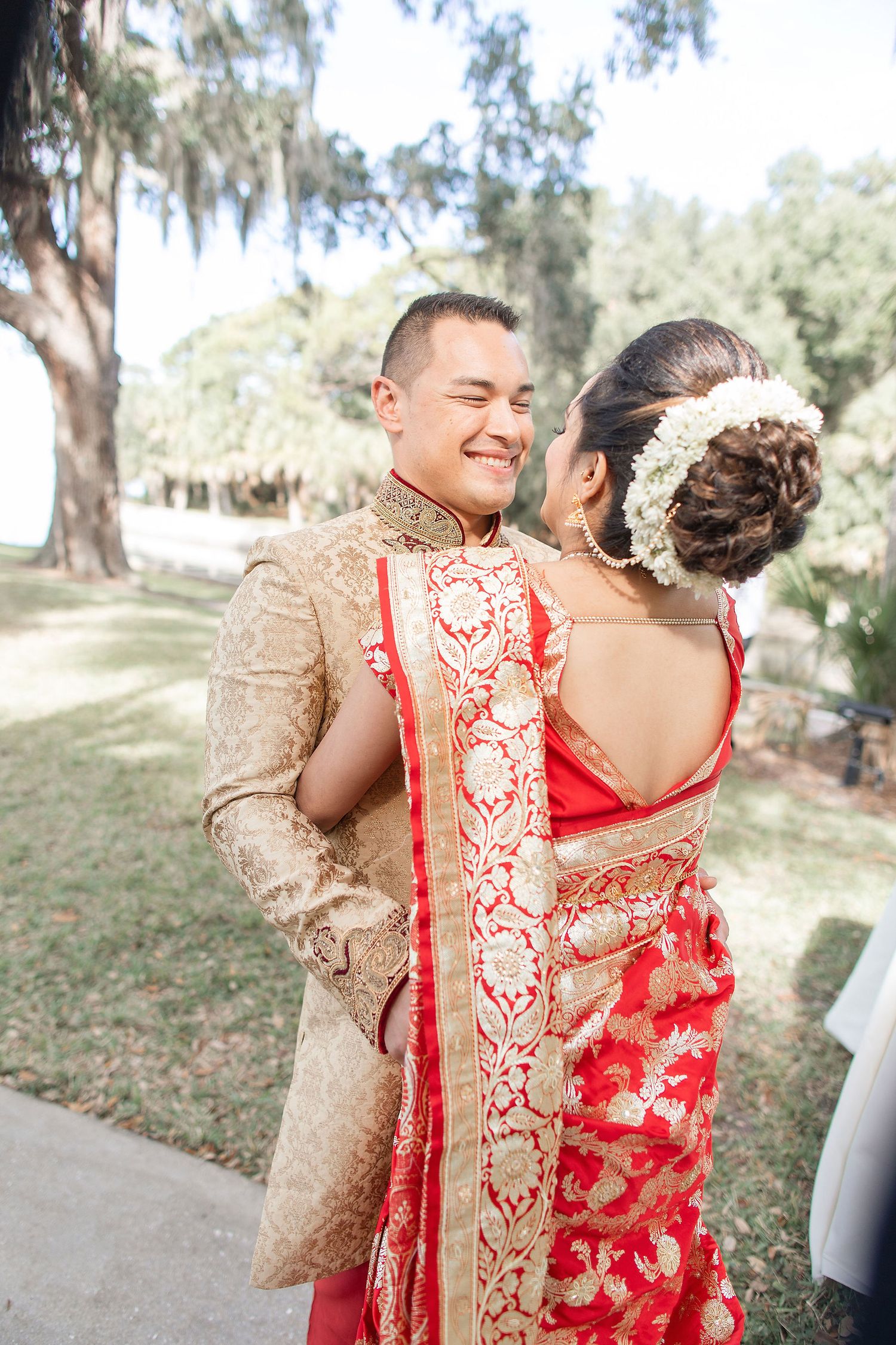 Indian Wedding at the Powel Crosley Estate First look