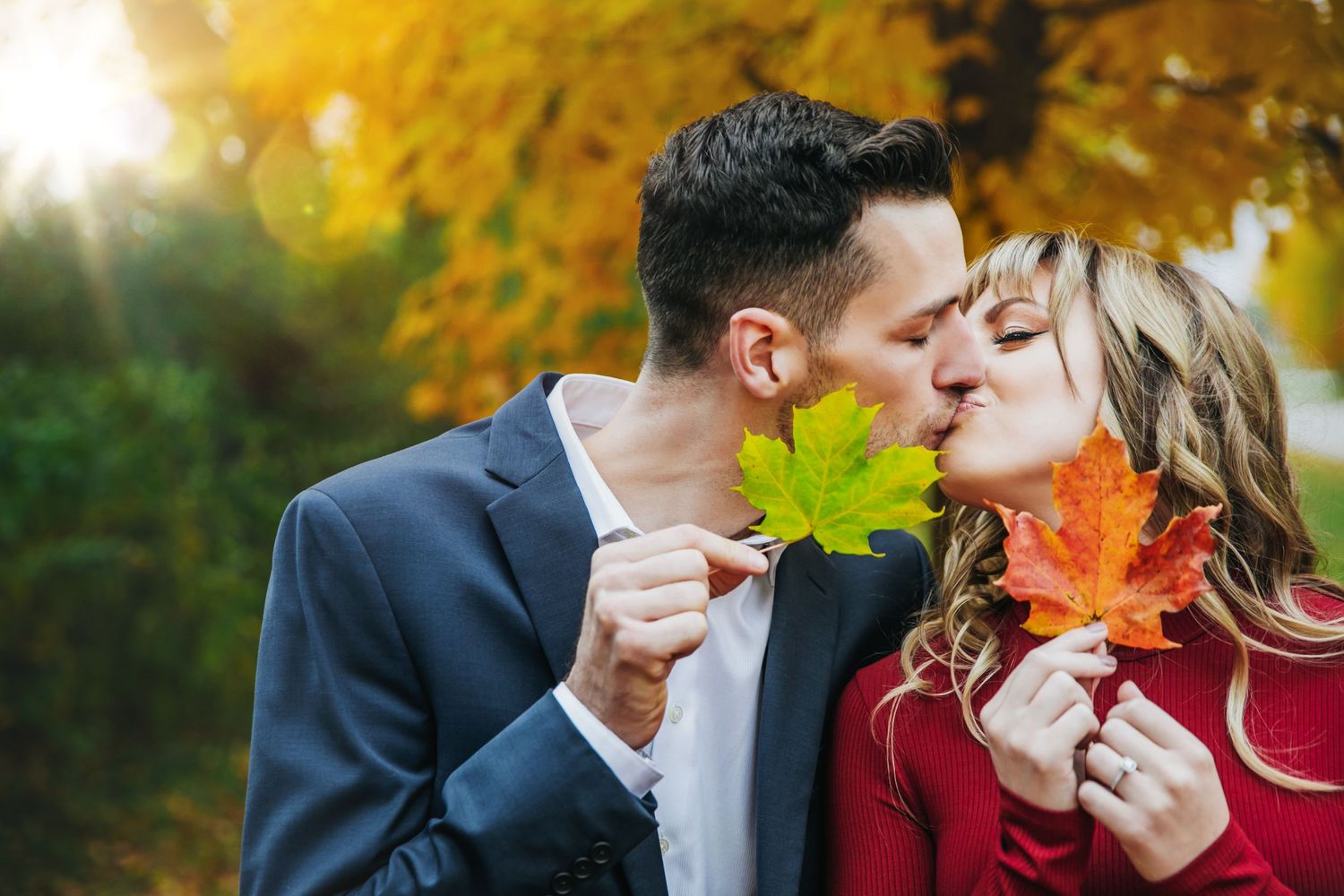 Fall engagement photos at Fanshawe Conservation Area London Ontario by photographer Shawn Van Daele